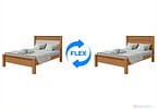 Cama Casal Móveis Lopas Athenas Amêndoa Clean e Off White