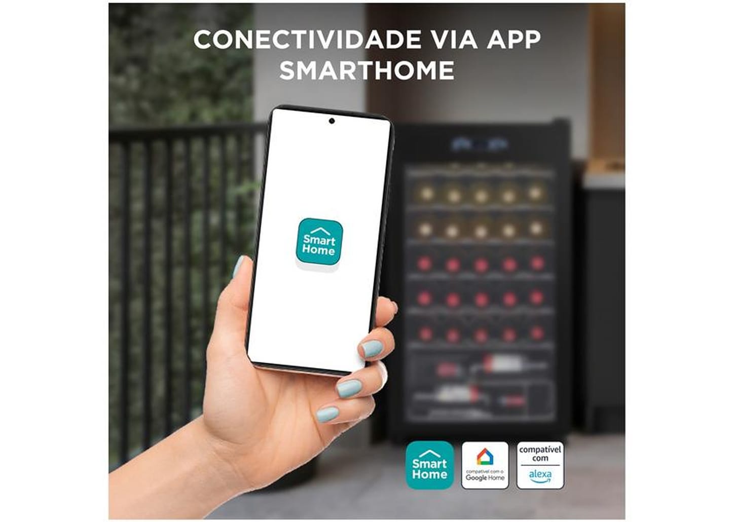 Adega Midea 34 Garrafas Preto com LED MDRW150FGGGL3