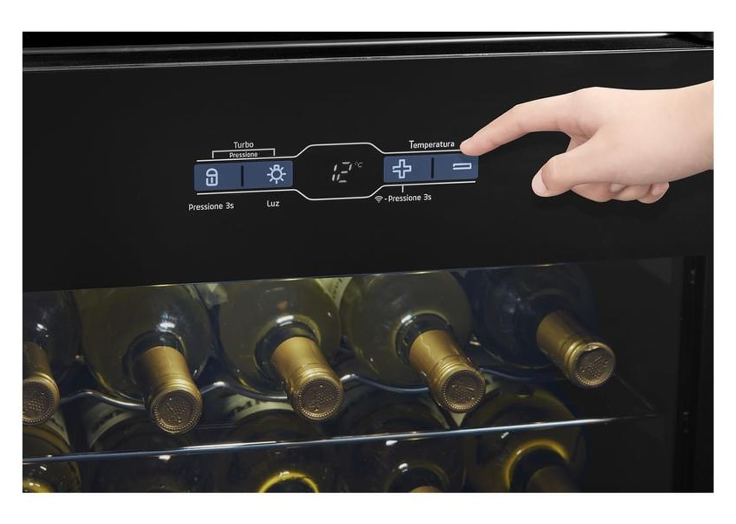 Adega Midea 34 Garrafas Preto com LED MDRW150FGGGL3