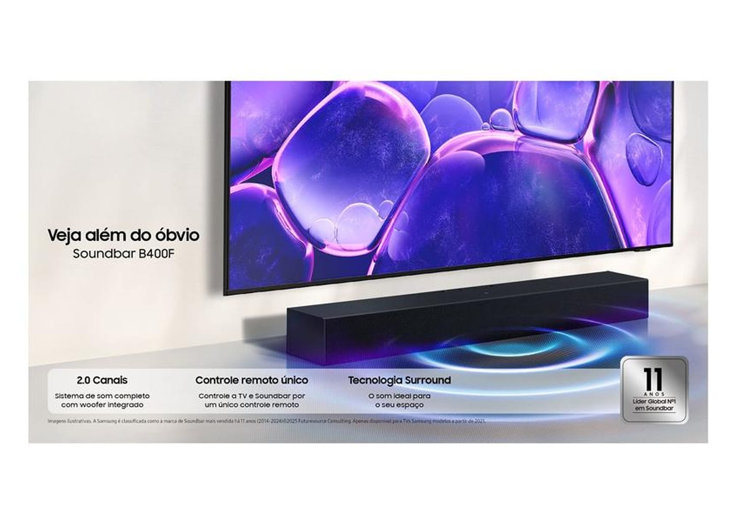 Soundbar Samsung B-Series HW-B400F 40W USB