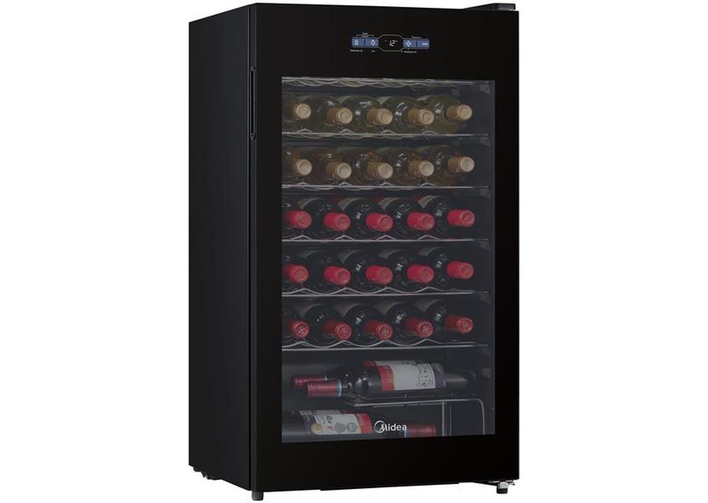 Adega Midea 34 Garrafas Preto com LED MDRW150FGGGL3