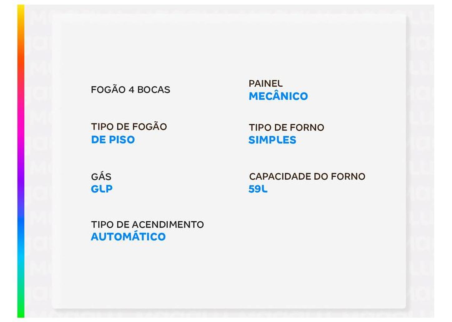 Fogão 4 Bocas Electrolux Cinza Efficient FE4IG