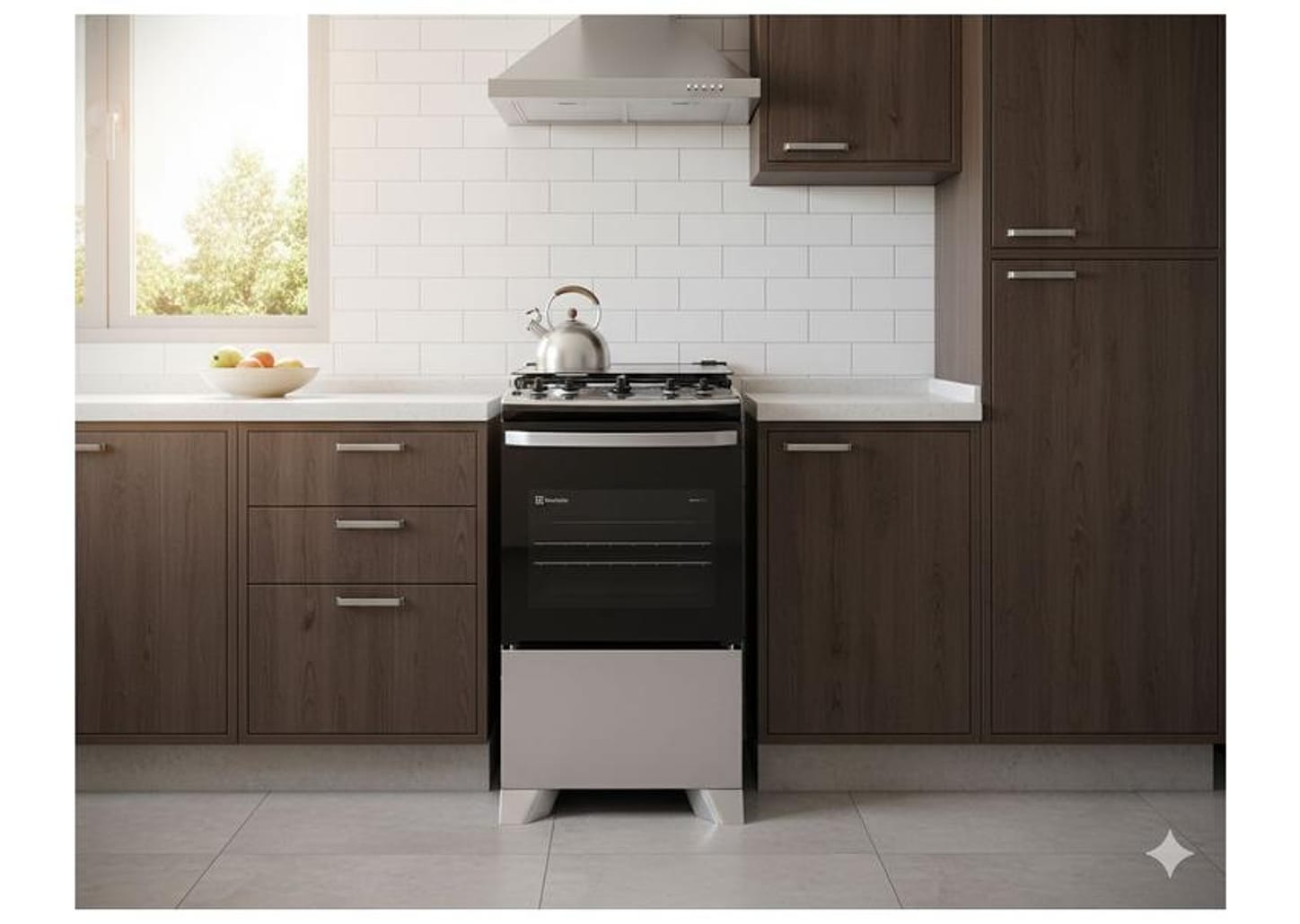 Fogão 4 Bocas Electrolux Cinza Efficient FE4IG