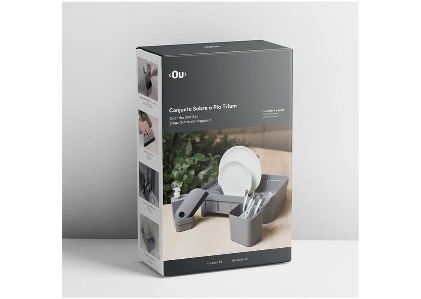 Kit Pia para Cozinha Chumbo Ou Trium 4 Peças