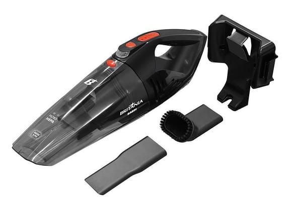 Aspirador de Pó e Água Portátil Britânia sem Fio a Bateria com Filtro HEPA 60W BASE01 Cinza 64903078