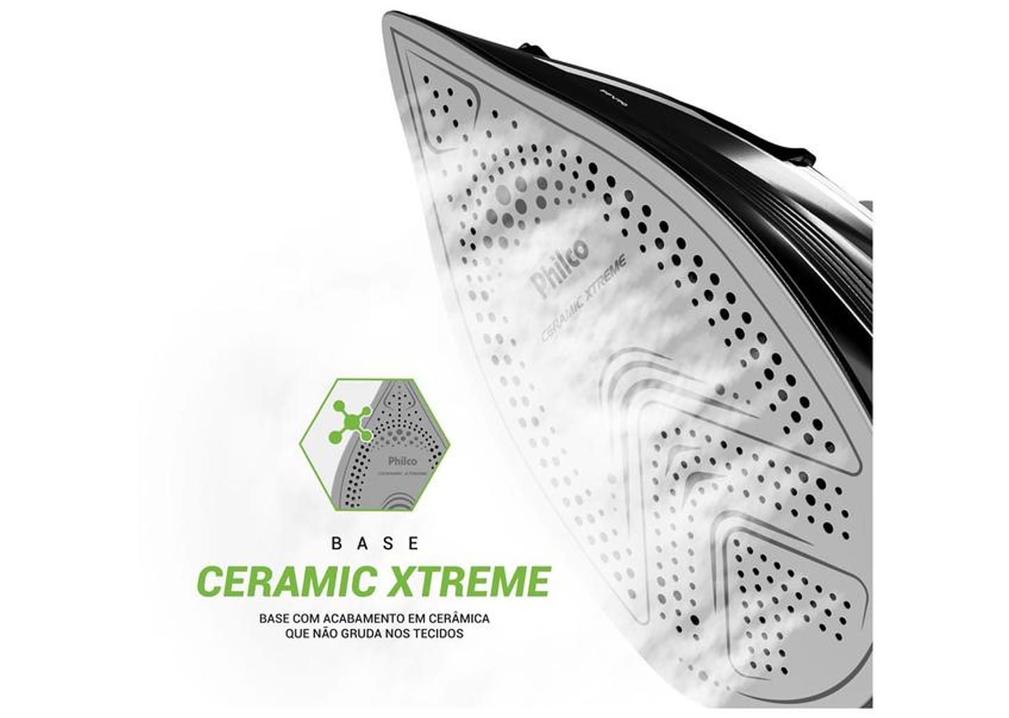 Ferro de Passar Roupa a Vapor Philco PFV70 Preto