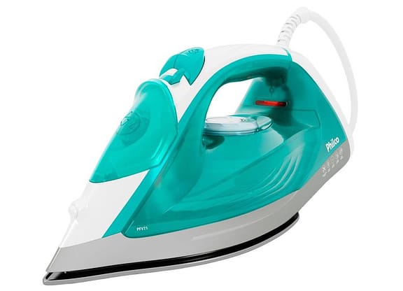 Ferro de Passar a Vapor Philco PFV71 Verde e Branco
