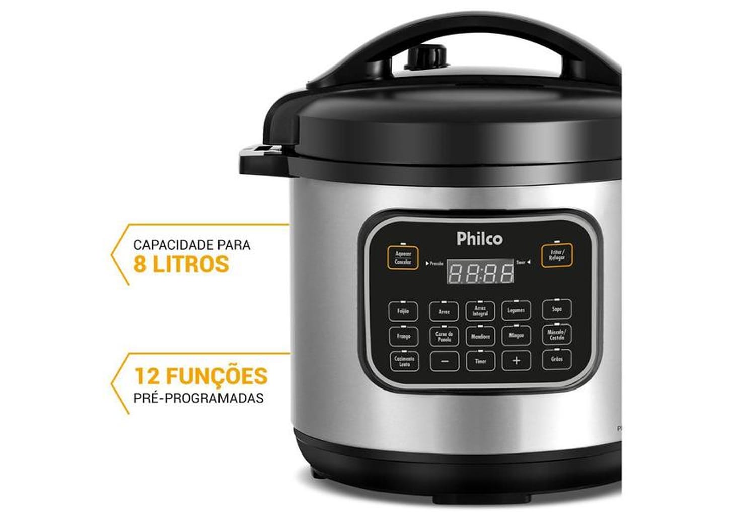 Panela de Pressão Elétrica 8L Philco Digital PPP80 56402094