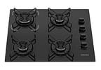 Cooktop 4 Bocas a Gás GLP Itatiaia Preto Essencial
