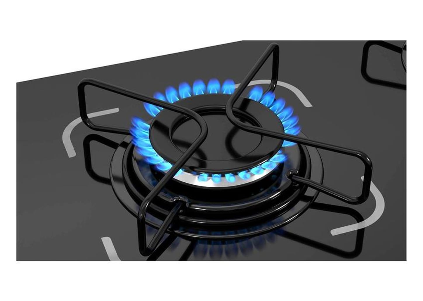 Cooktop 4 Bocas a Gás GLP Itatiaia Preto Essencial