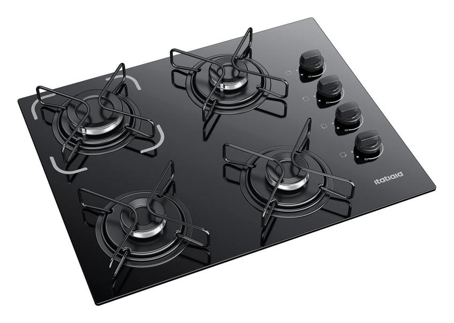 Cooktop 4 Bocas a Gás GLP Itatiaia Preto Essencial