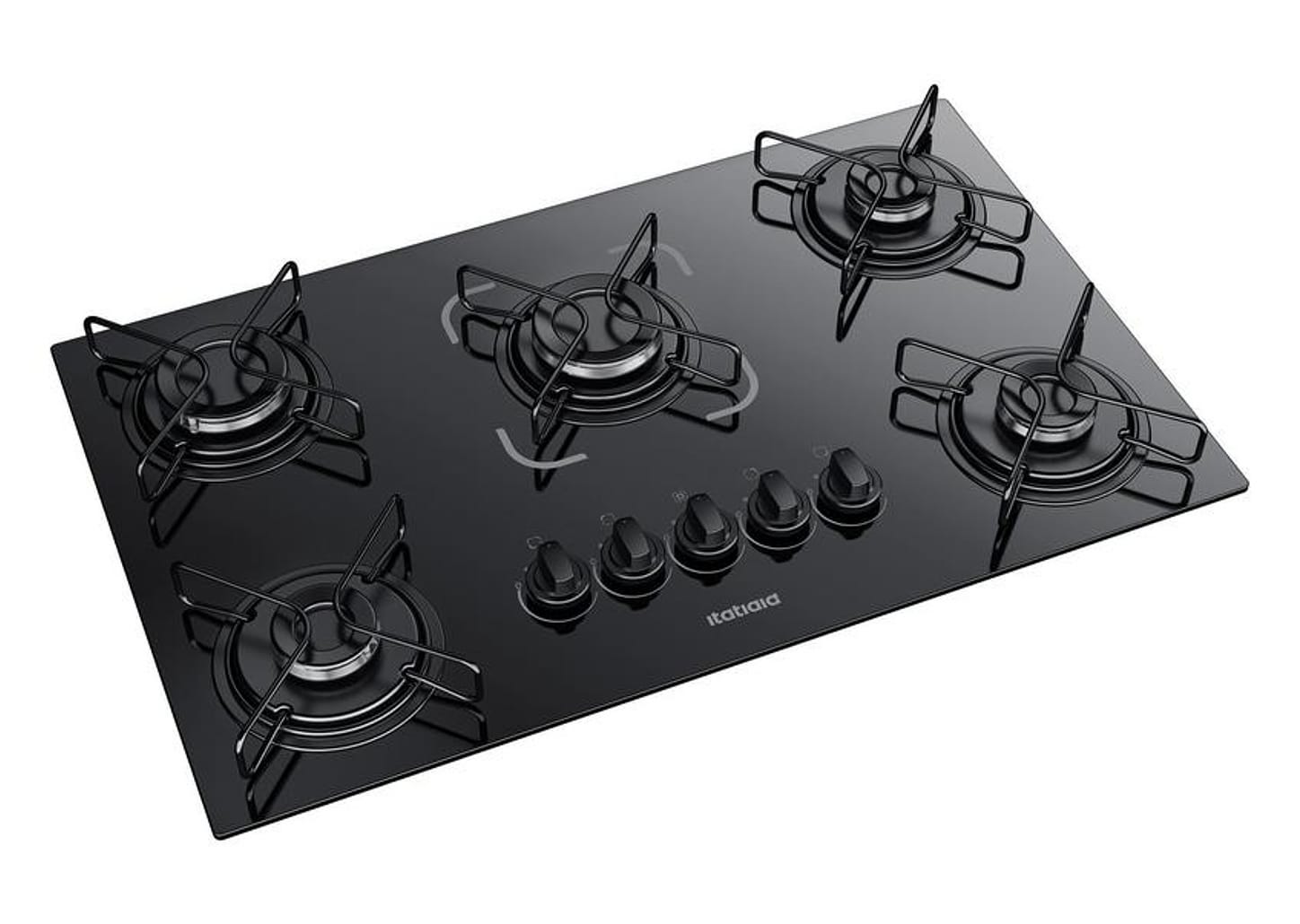 Cooktop 5 Bocas a Gás GLP Itatiaia Preto Essencial