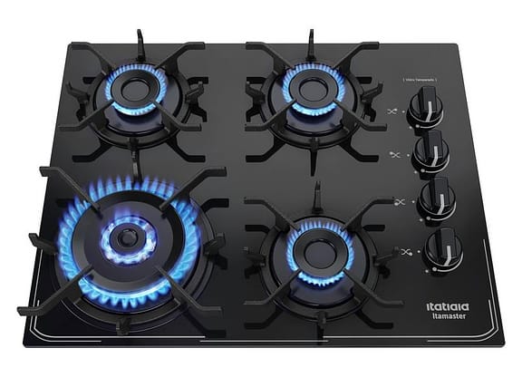 Cooktop 4 Bocas a Gás GLP Itatiaia Preto Itamaster