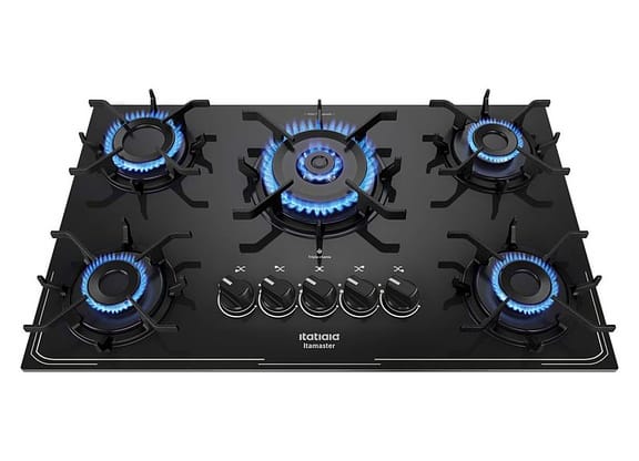 Cooktop 5 Bocas a Gás GLP Itatiaia Preto Itamaster