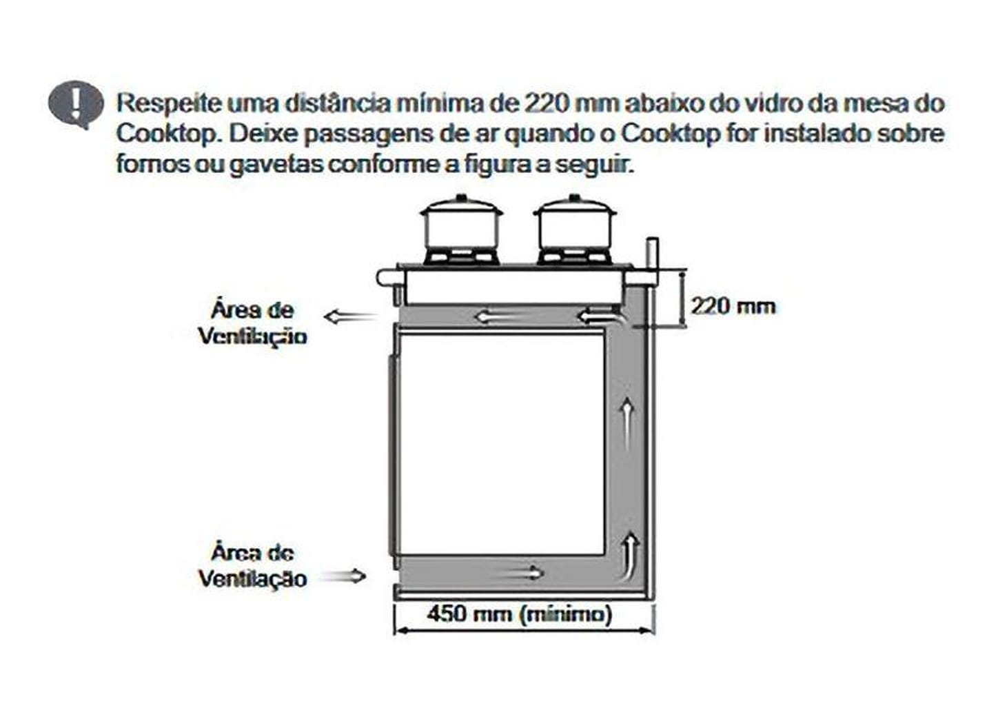 Cooktop 4 Bocas a Gás GLP Itatiaia Preto Itamaster