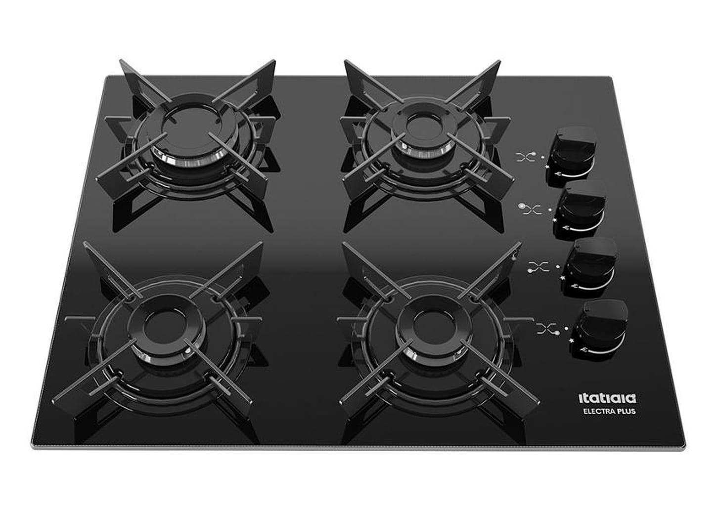 Cooktop 4 Bocas a Gás GLP Itatiaia Preto Electra Plus