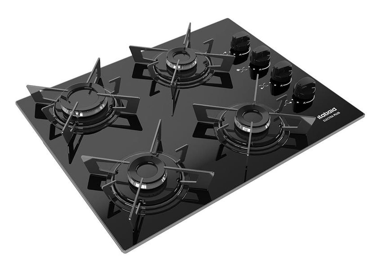 Cooktop 4 Bocas a Gás GLP Itatiaia Preto Electra Plus