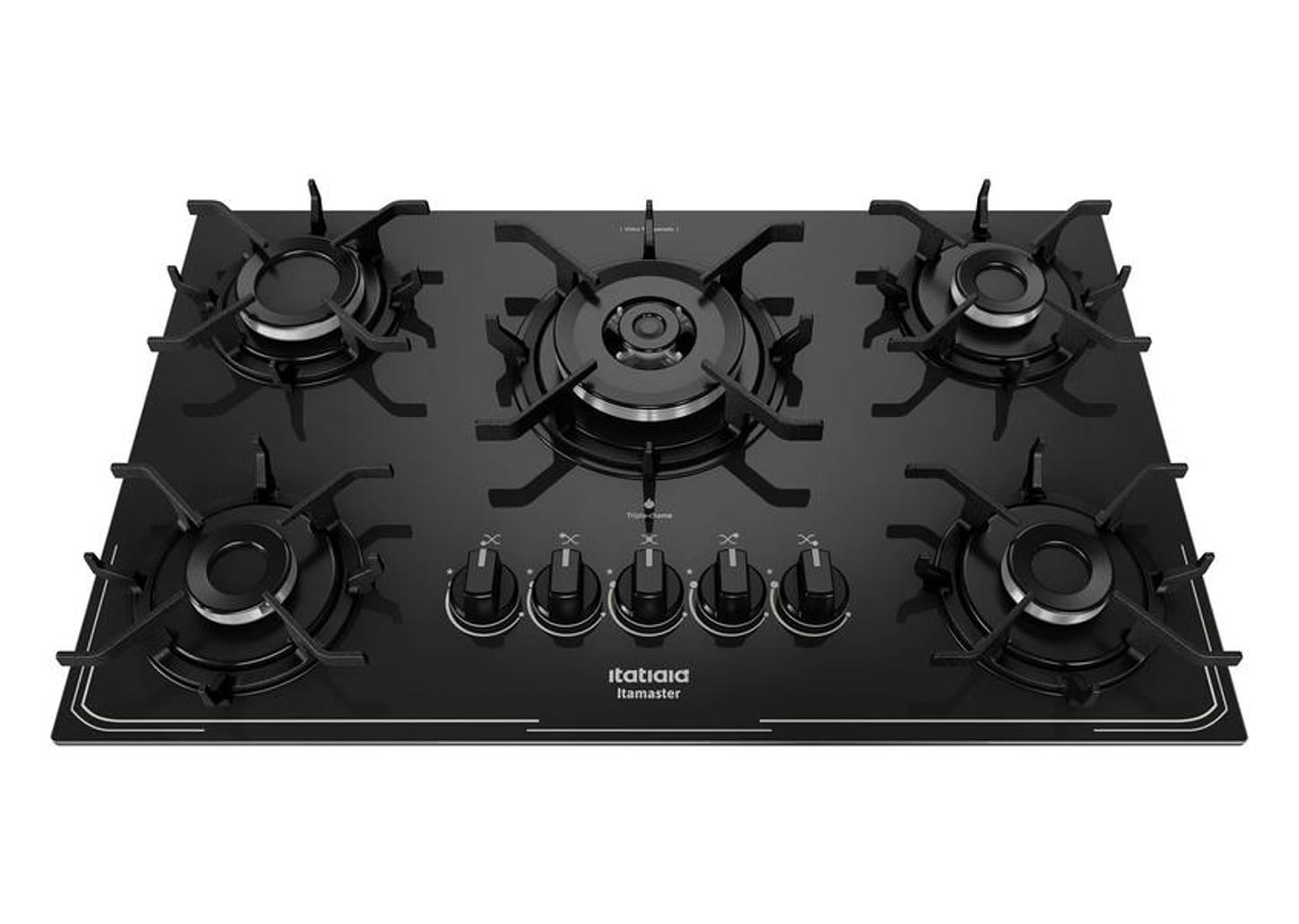 Cooktop 5 Bocas a Gás GLP Itatiaia Preto Itamaster