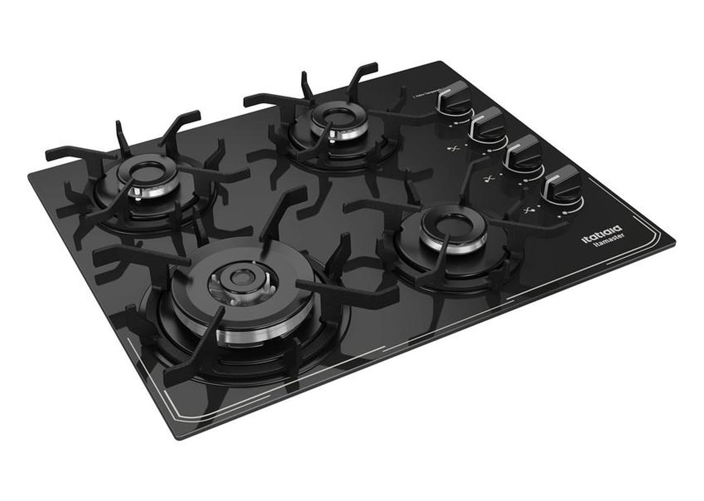 Cooktop 4 Bocas a Gás GLP Itatiaia Preto Itamaster