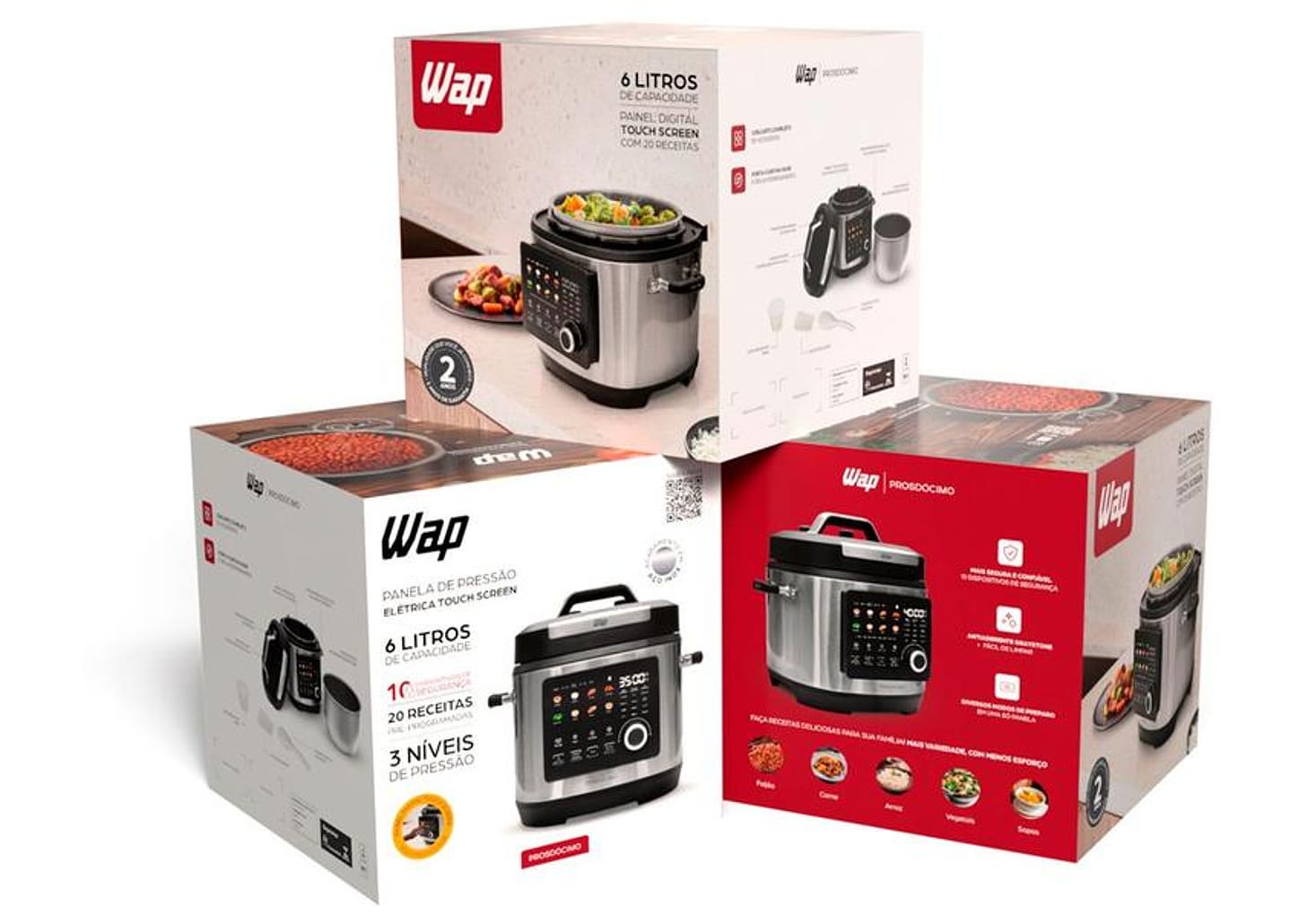 Panela de Pressão Elétrica 6L Wap Digital Prosdócimo WPPE6 FW011383