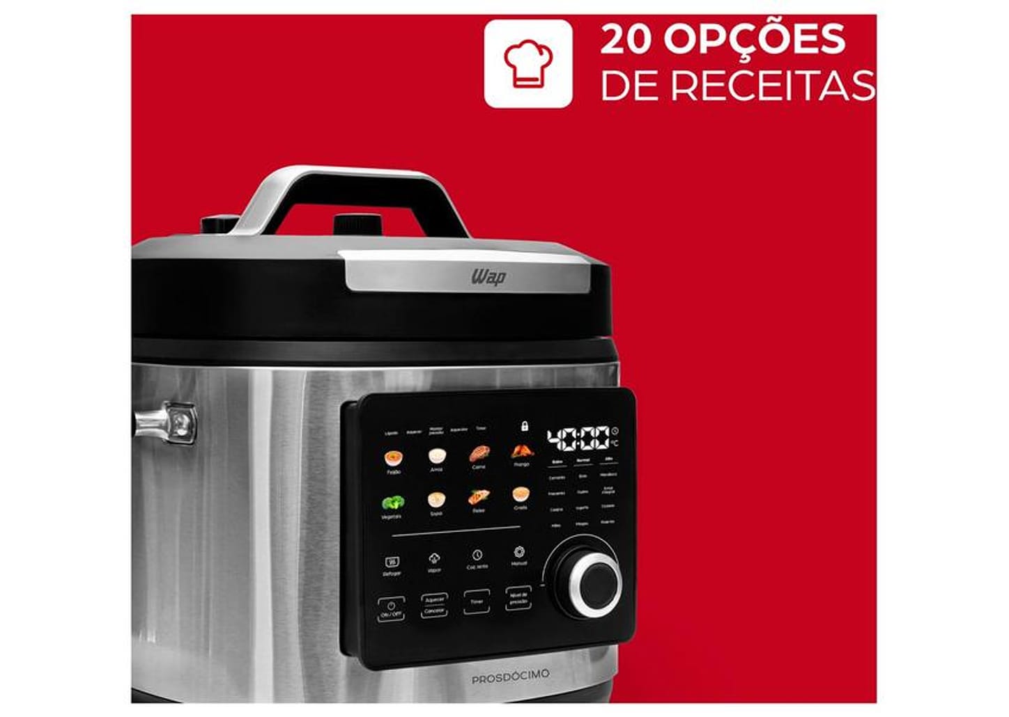 Panela de Pressão Elétrica 6L Wap Digital Prosdócimo WPPE6 FW011382