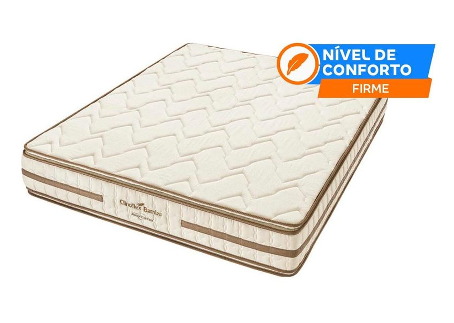 Colchão Casal Americanflex de Espuma D33 28x128x188cm Clinoflex Bambu