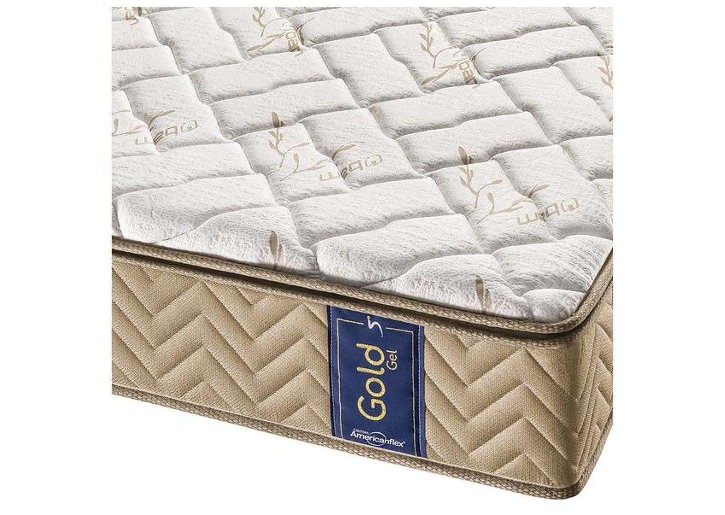 Colchão Casal Americanflex de Molas Ensacadas D28 27x138x188cm Gold Gel