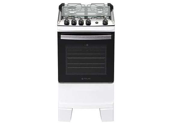 Fogão Elétrico 4 Bocas Atlas Branco Agile