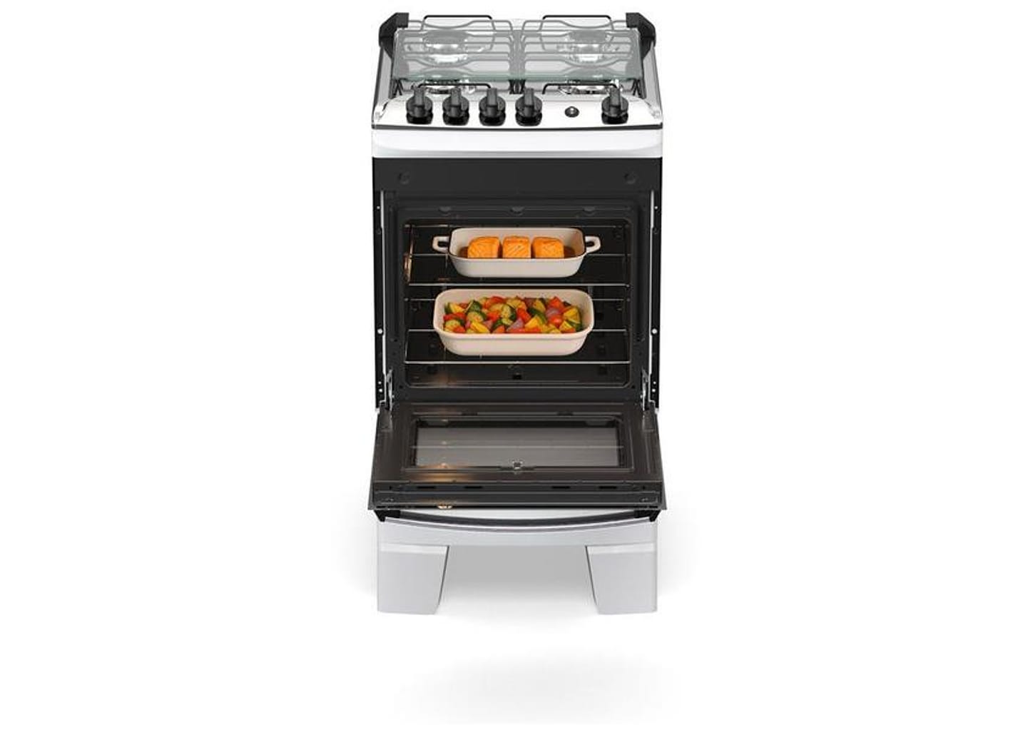 Fogão Elétrico 4 Bocas Atlas Branco Agile