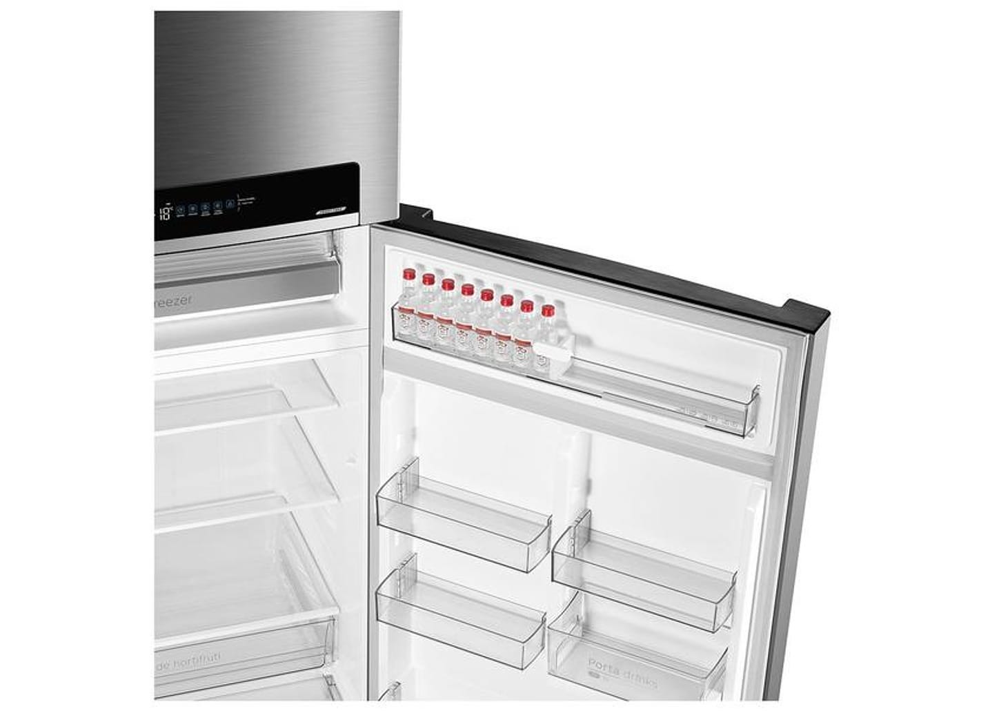 Geladeira/Refrigerador Midea Smart Frost Free Duplex Cor Inox 491L MD-RT650EVD463 Bivolt