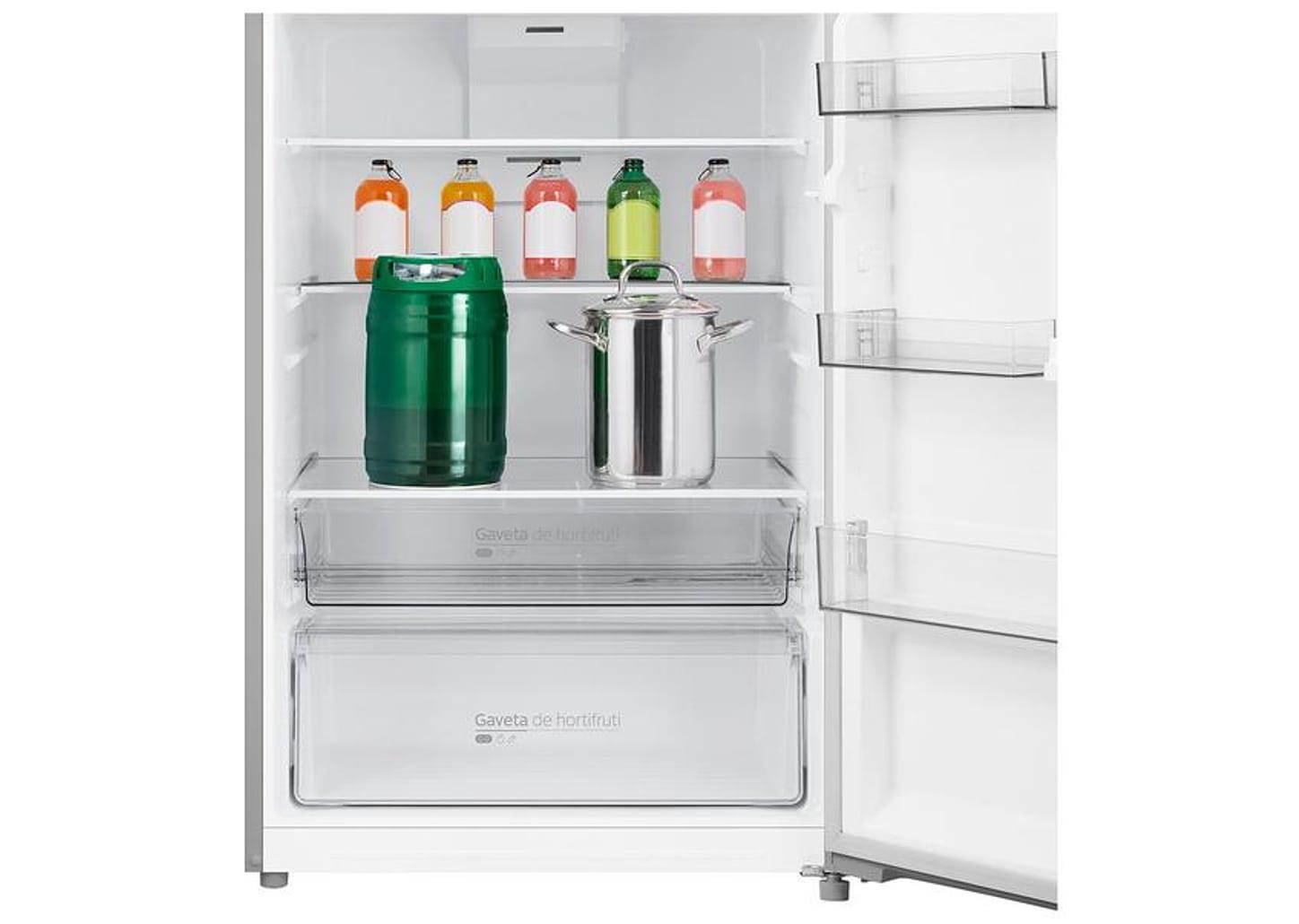 Geladeira/Refrigerador Midea Smart Frost Free Duplex Cor Inox 491L MD-RT650EVD463 Bivolt