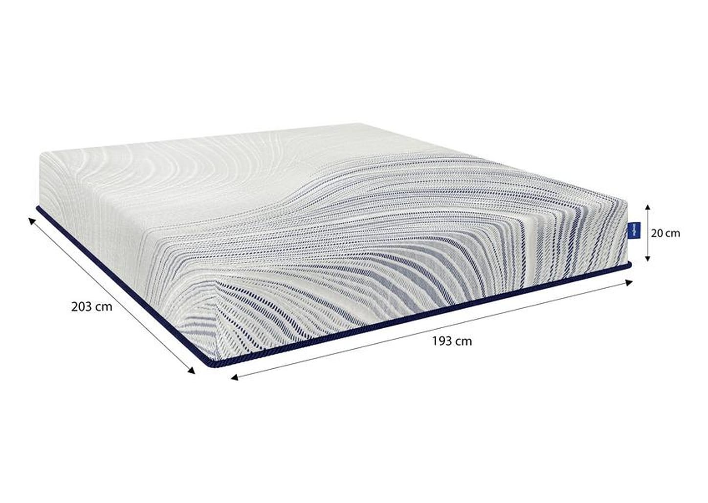 Colchão King Umaflex de Espuma D33 20x193x203cm Parma