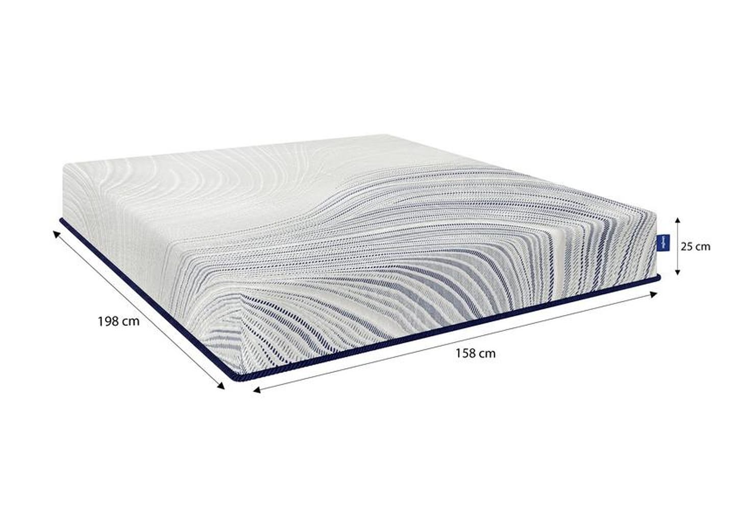 Colchão Queen Umaflex de Espuma 25x158x198cm Siena Visco