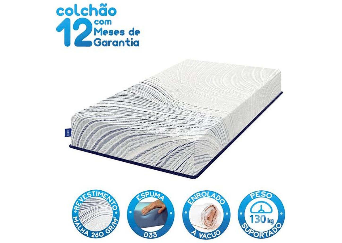 Colchão Solteiro Umaflex de Espuma D33 20x88x188cm Parma