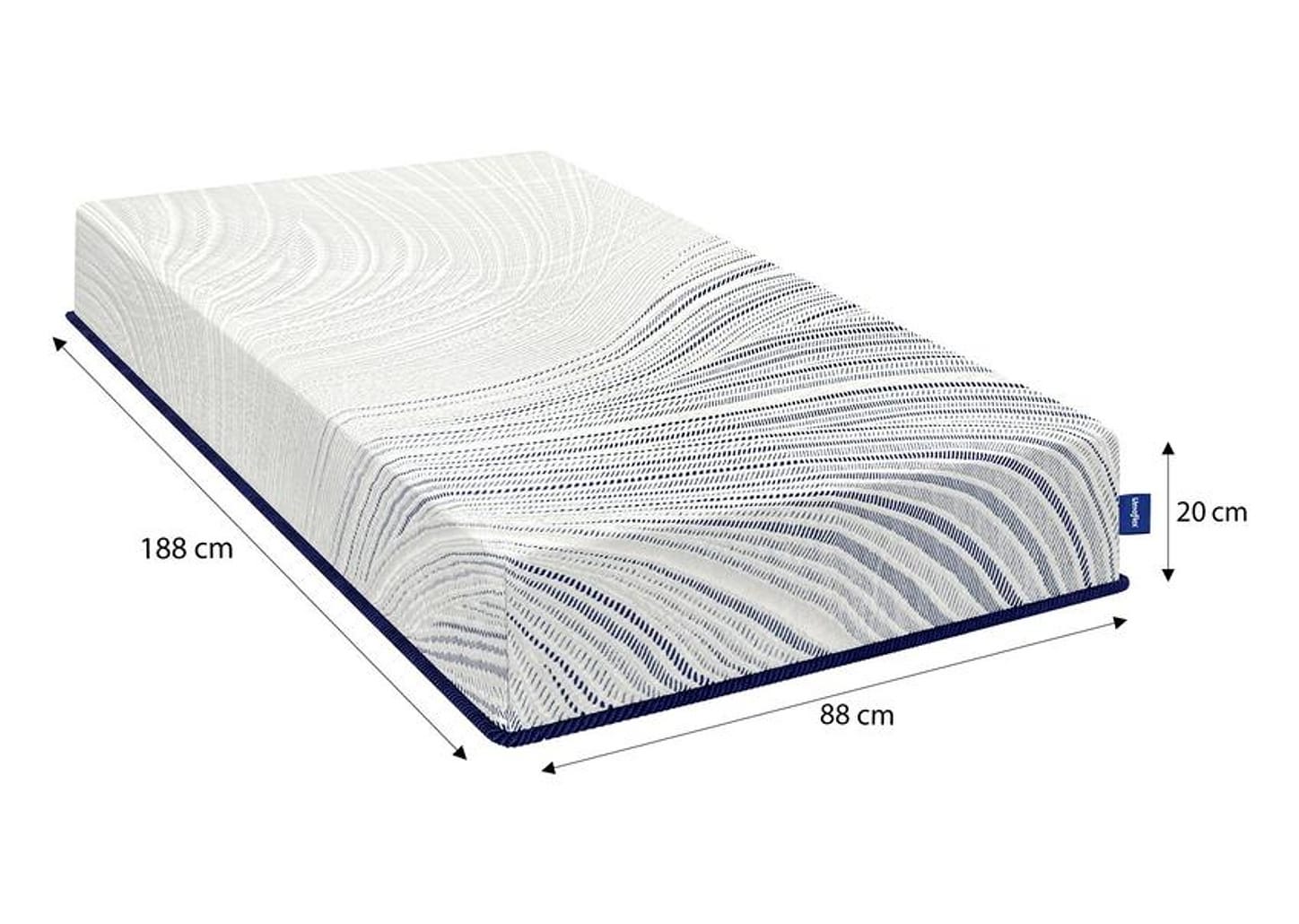 Colchão Solteiro Umaflex de Espuma D33 20x88x188cm Parma