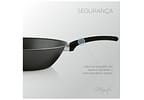 Panela Wok Panelux de Alumínio Antiaderente Magnific Grafite 24cm