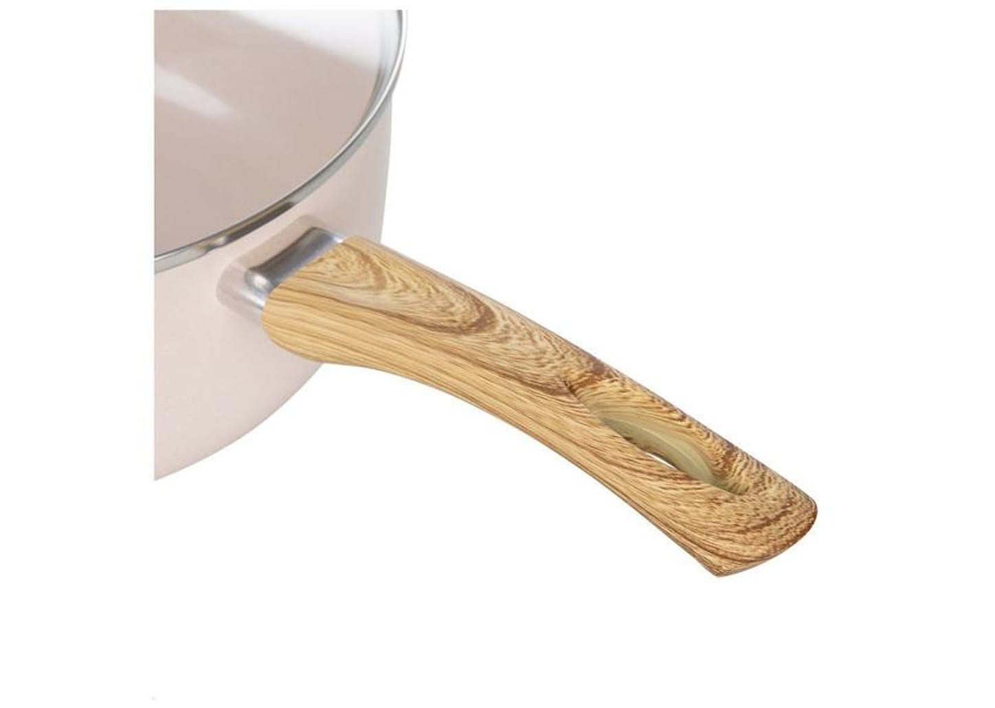 Jogo de Panelas Bianchini Revestimento Cerâmico Antiaderente de Alumínio Bege Indução 5 Peças Provance