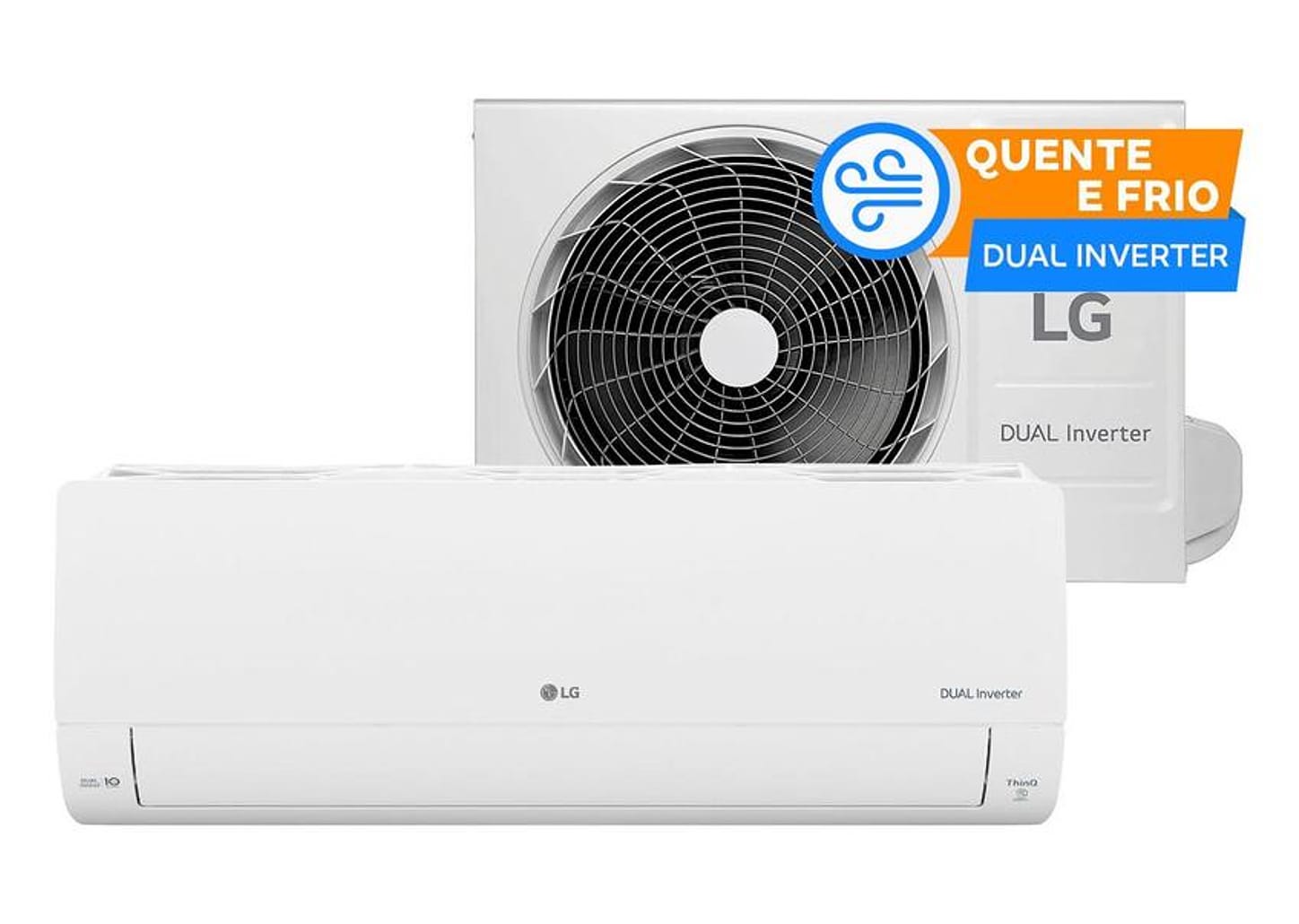 Ar-condicionado Split 12.000 BTUs LG Dual Inverter Quente e Frio AI Voice S3NW12JA31D