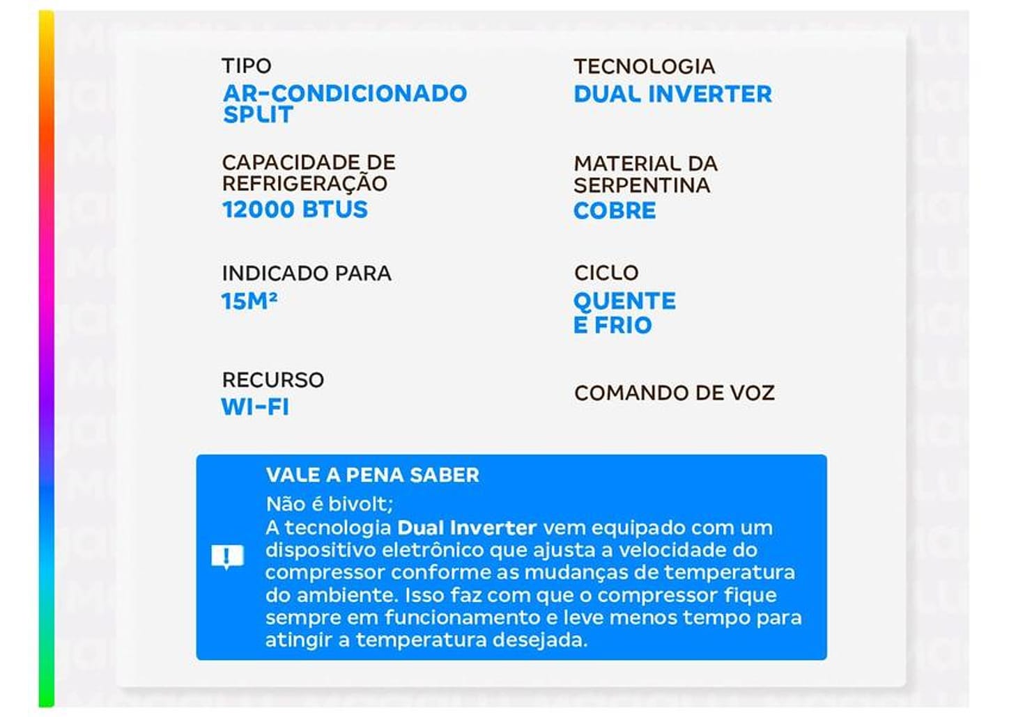 Ar-condicionado Split 12.000 BTUs LG Dual Inverter Quente e Frio AI Voice S3NW12JA31D