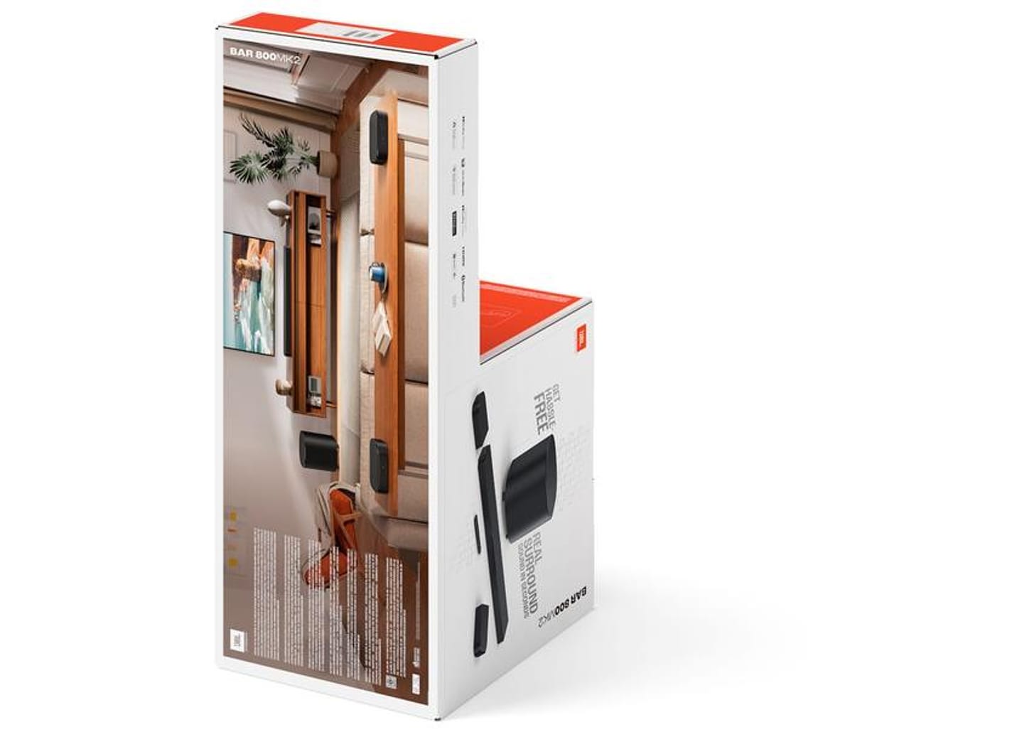 Soundbar JBL Bar Series 800MK2 5.1.2 Bluetooth com Subwoofer sem Fio 360W USB