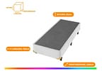 Base Cama Box Solteiro Especial Americanflex 25x100x200cm Seis Estrelas