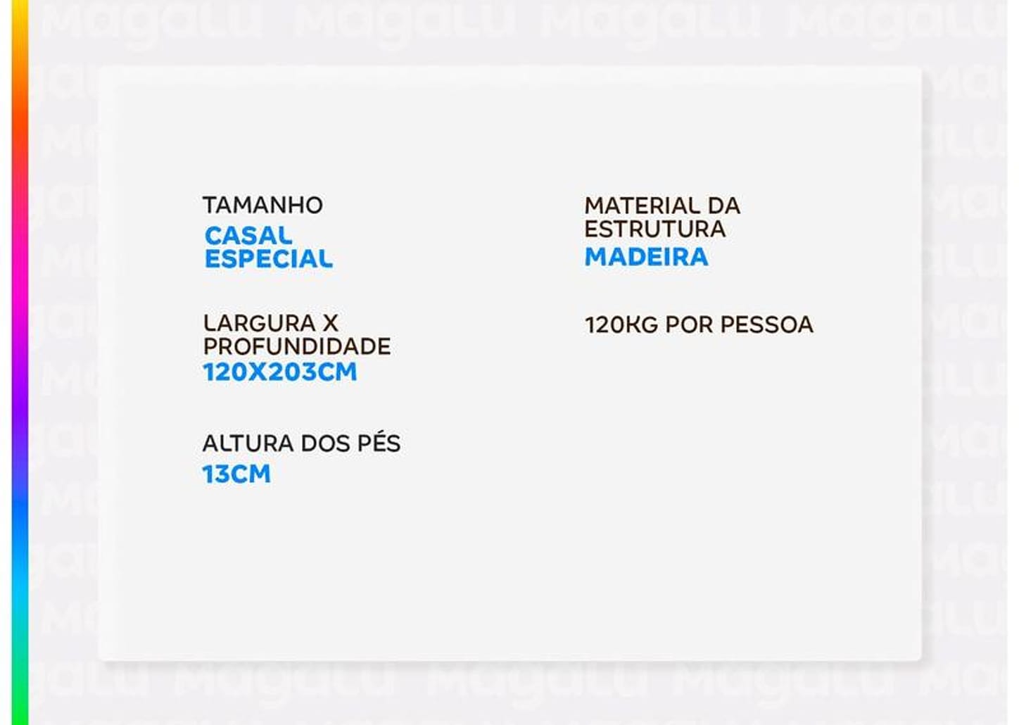 Base Cama Box Casal Especial Americanflex 25x120x203cm Seis Estrelas