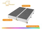 Base Cama Box King Americanflex Bipartida 25x180x200cm Seis Estrelas