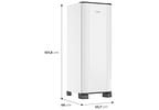 Geladeira/Refrigerador Esmaltec Cycle Defrost 1 Porta Branco 291L ROC35 PRO