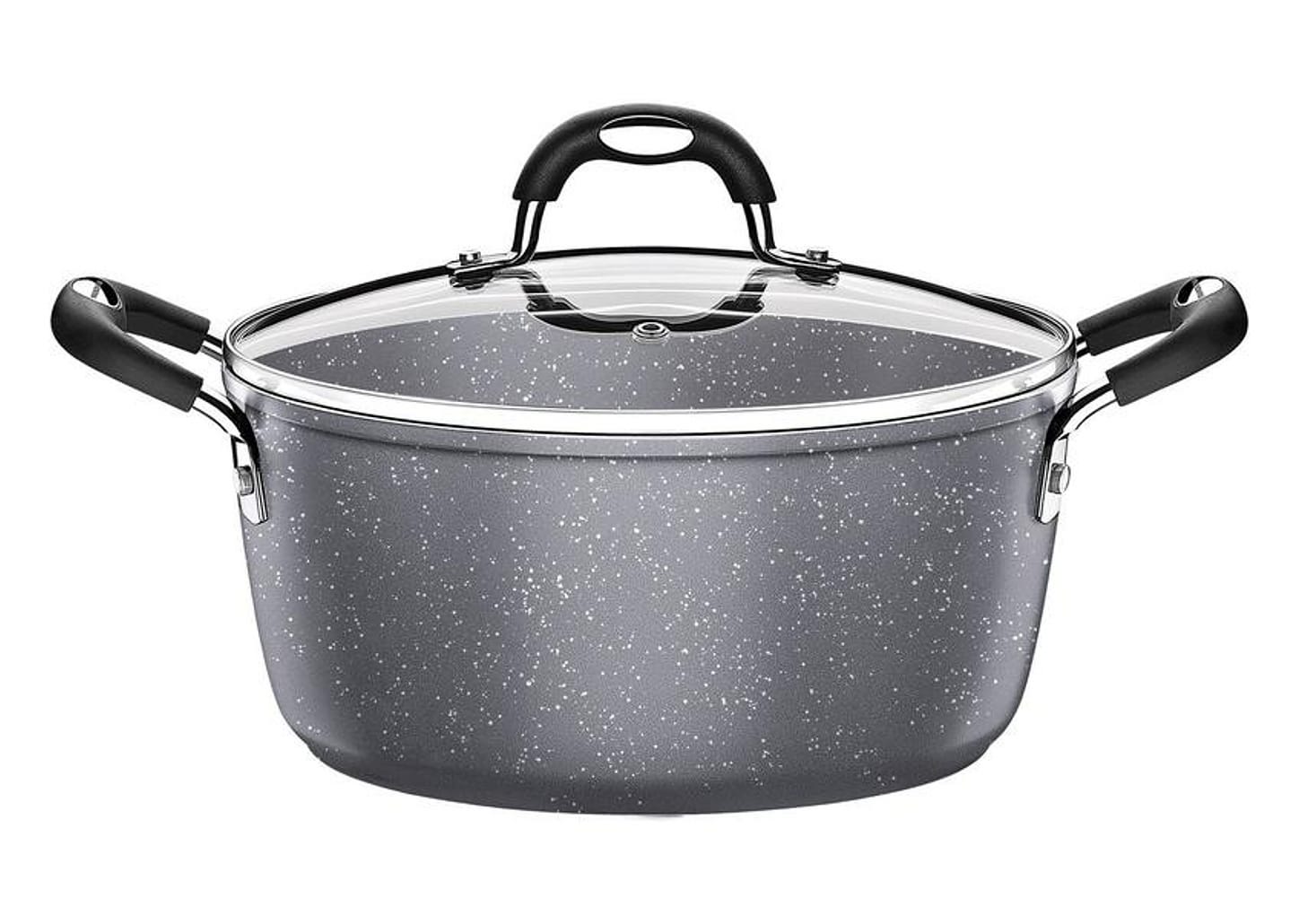 Jogo de Panelas Tramontina Antiaderente Starflon Premium Alumínio Cinza 5 Peças Mônaco