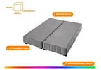 Base Cama Box Queen Americanflex Bipartida 25x158x198cm Diamante