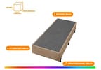 Base Cama Box Solteiro 25x88x188cm Lisse