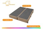 Base Cama Box King Americanflex Bipartida 25x193x203cm Lisse