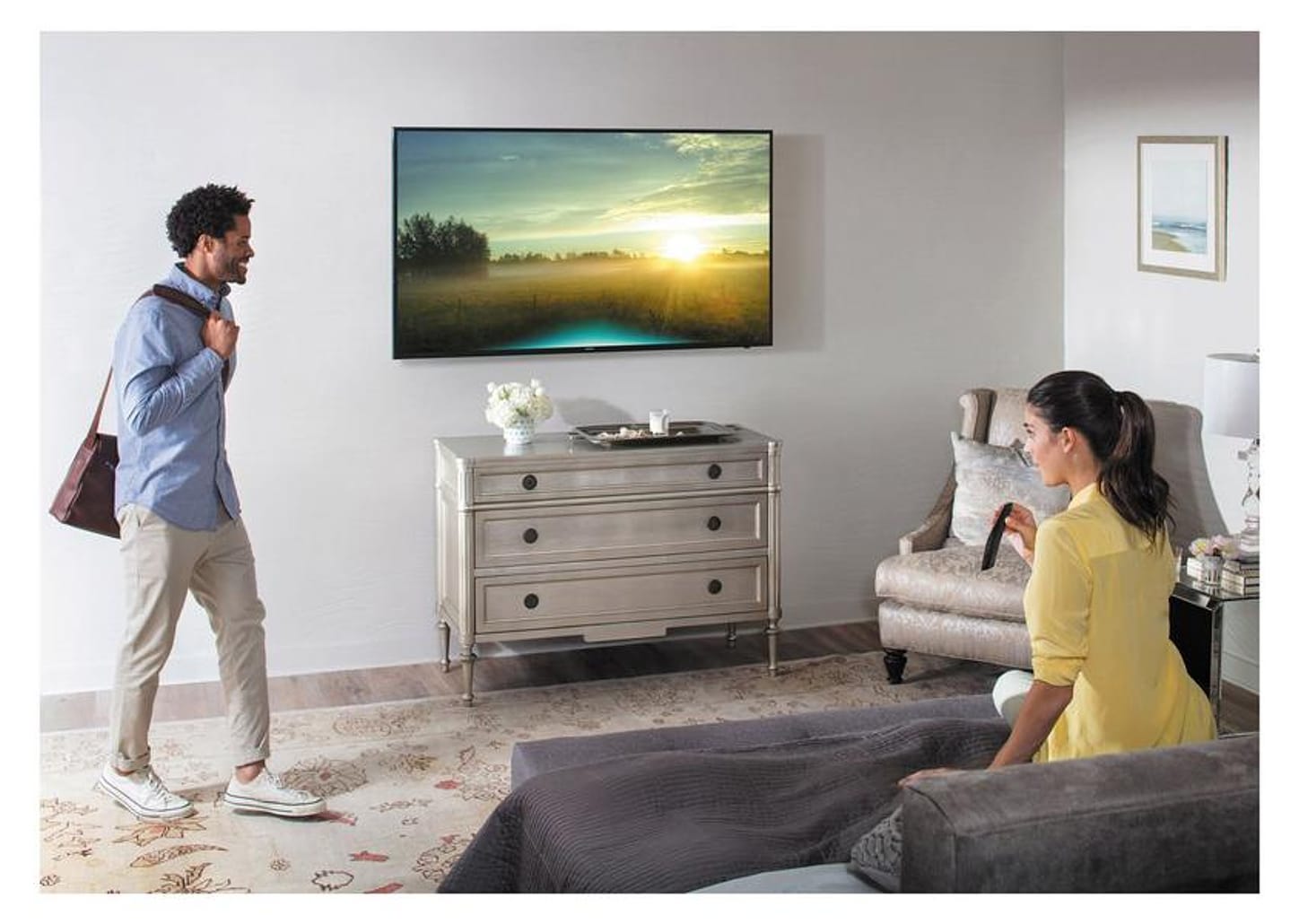 Smart TV 40” 4K LED Samsung 40MU6100 Wi-Fi 3 HDMI 2 USB