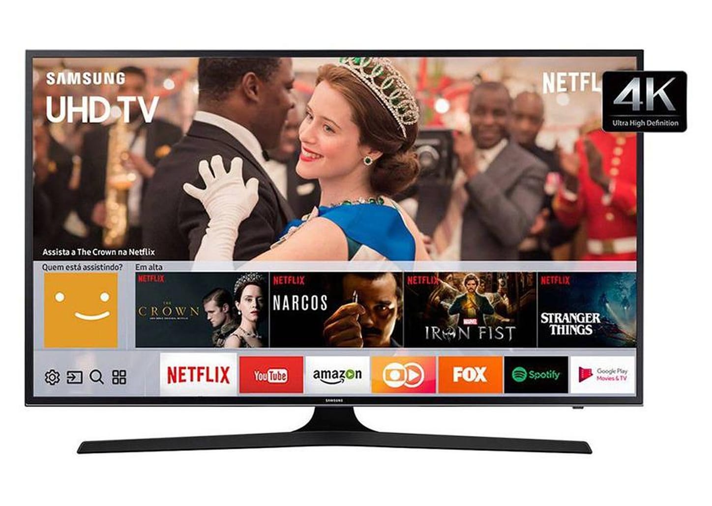 Smart TV 40” 4K LED Samsung 40MU6100 Wi-Fi 3 HDMI 2 USB